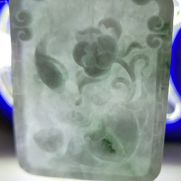 NWT Genuine Certified Jadeite Fish in Lotus Pond Pendant Necklace - Picture 8 of 8